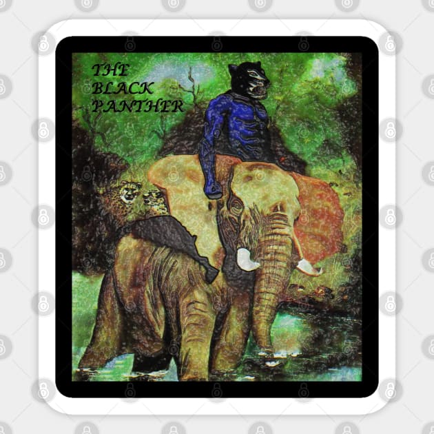 The Black Panther - Adventure in the Kongo (Unique Art) Sticker by The Black Panther